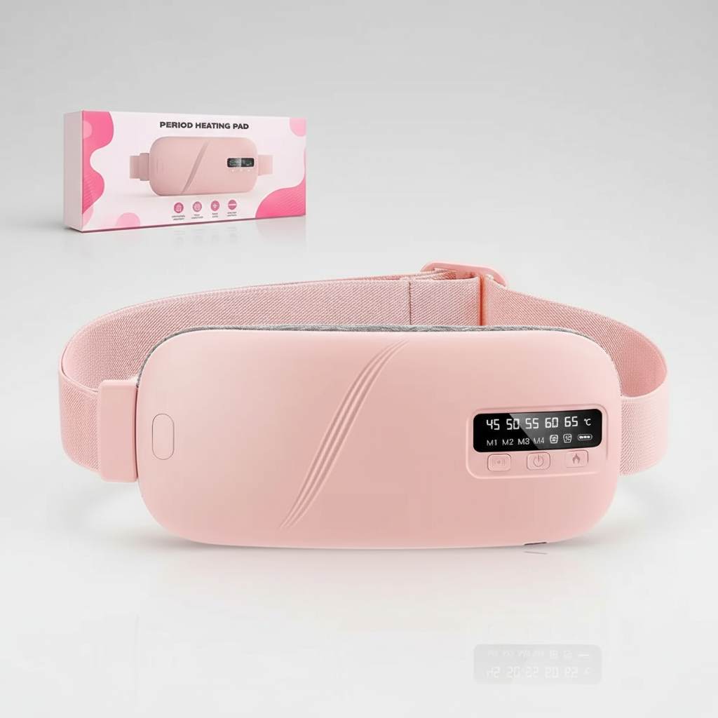 Cordless menstrual heating pad for cramps – Alvion Heat & Vibration Belt