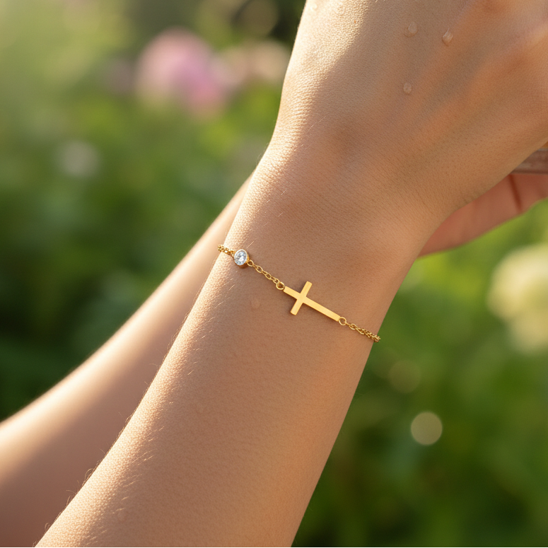Celeste Cross Bracelet
