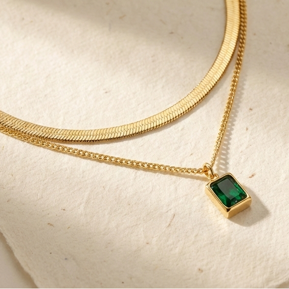 Stella Green Necklace