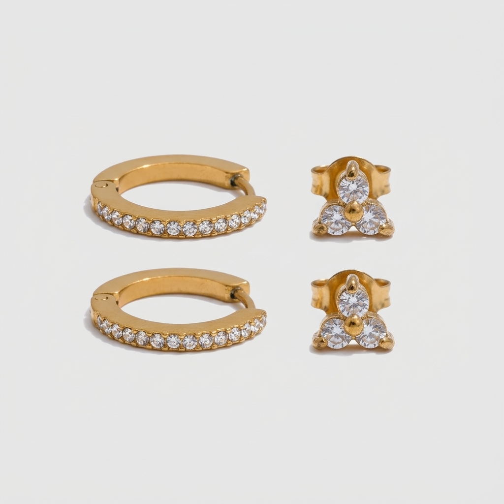 June Gold Earring Set