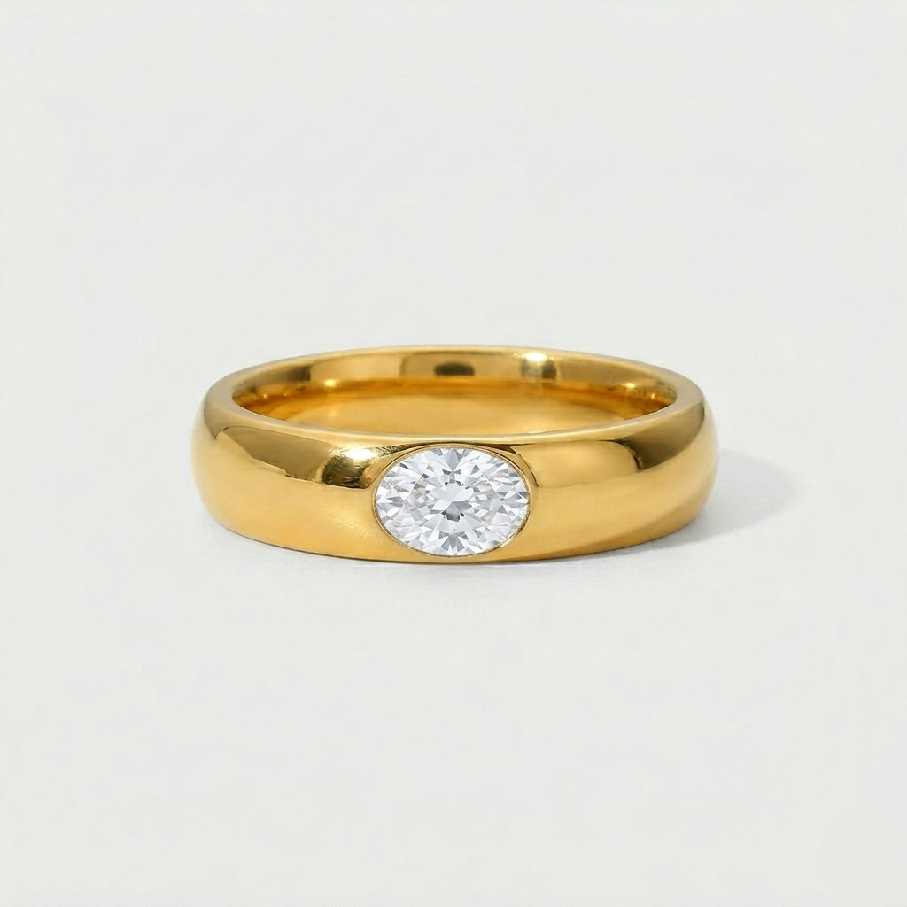 Evangeline Gold Gemstone Ring