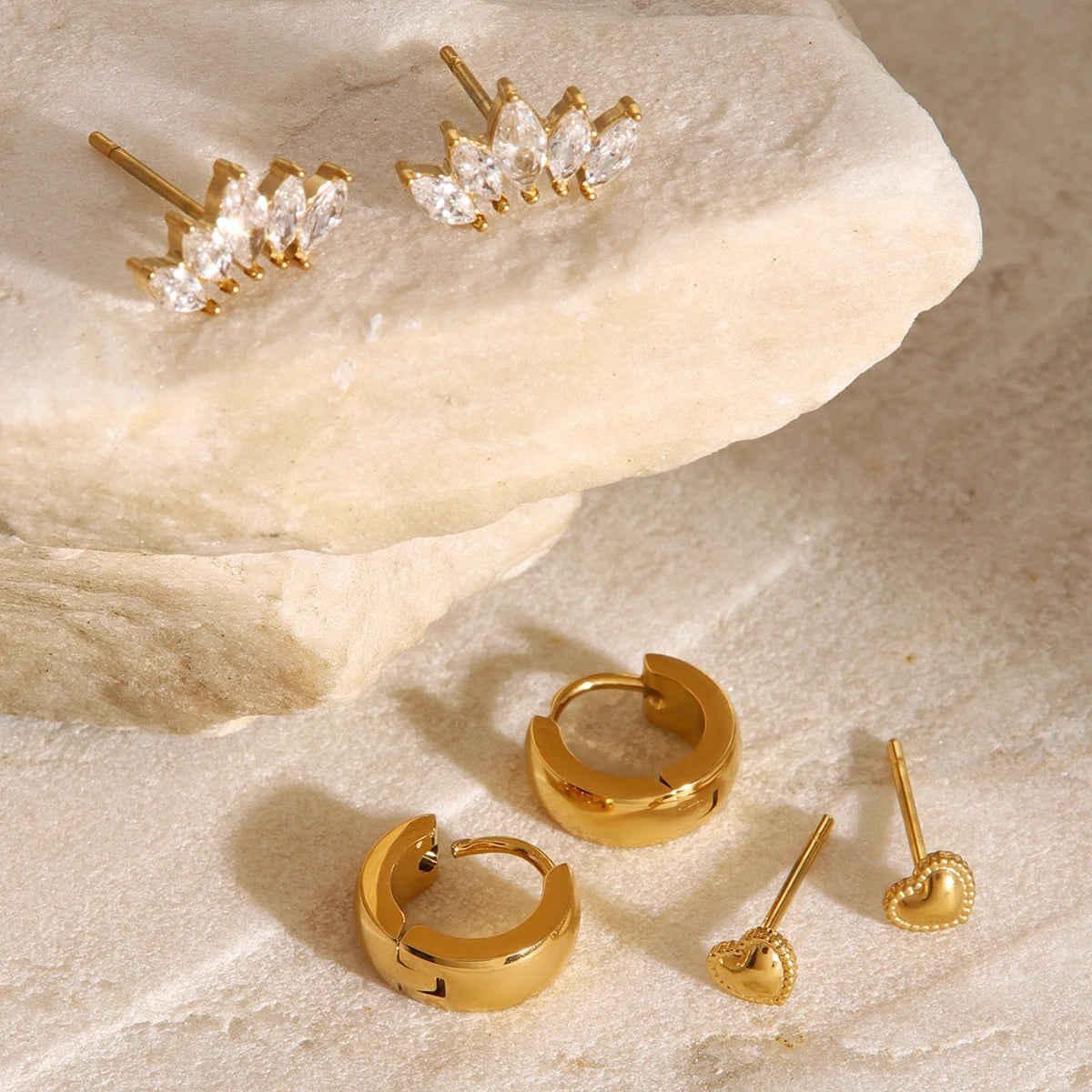 Beatrice Gold Earring Set