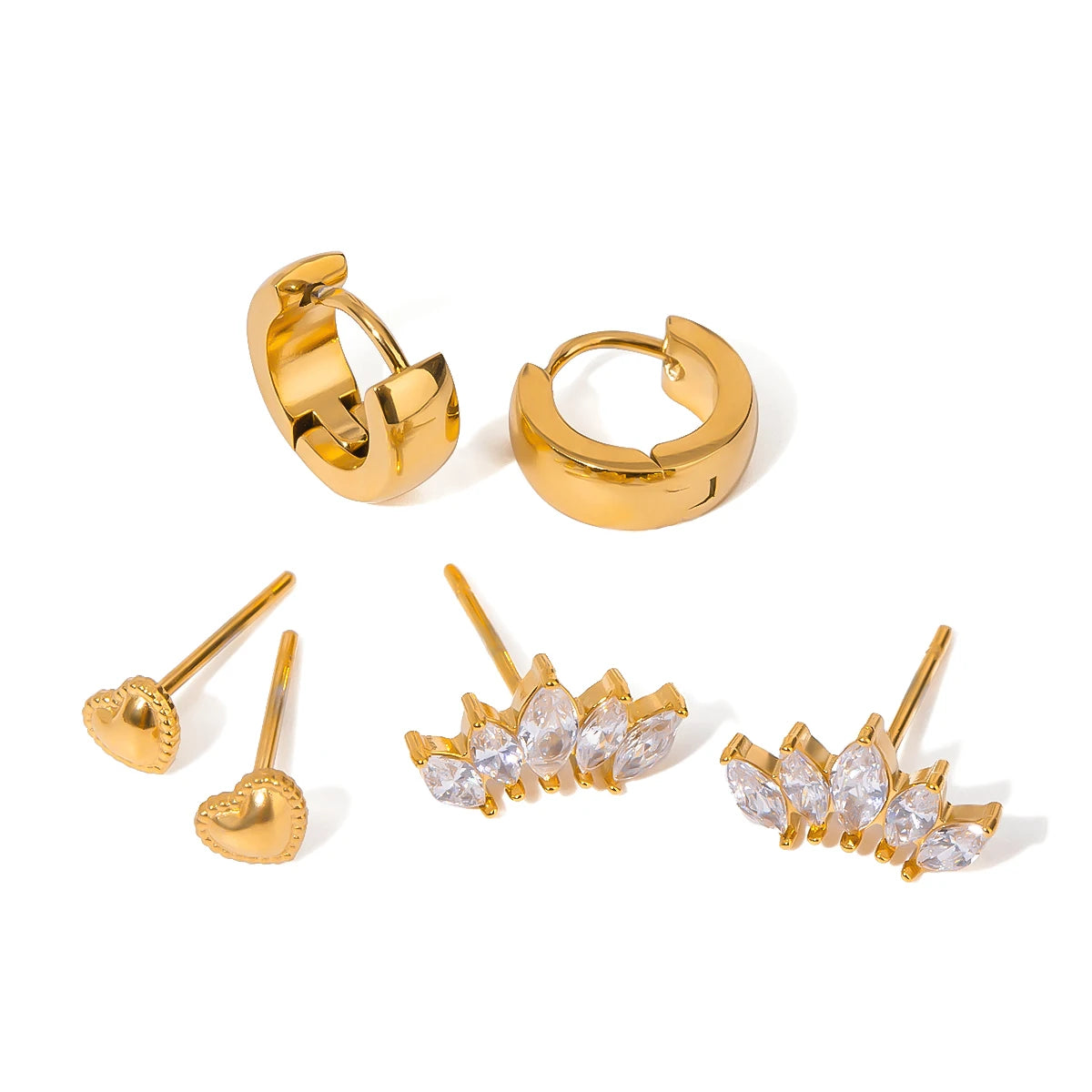 Beatrice Gold Earring Set