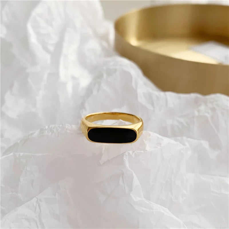 Aurelia Gold Enamel Ring