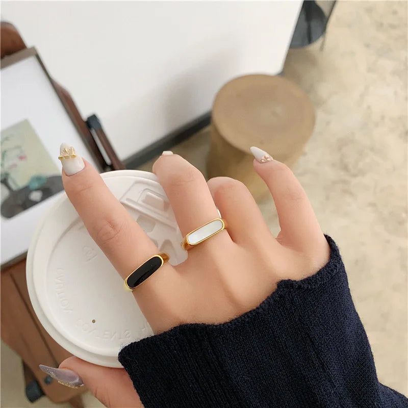 Aurelia Gold Enamel Ring
