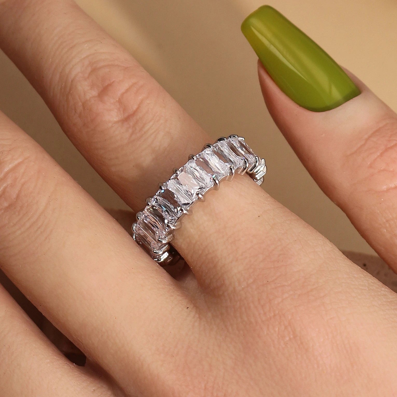 Addison Diamond Simulant Ring