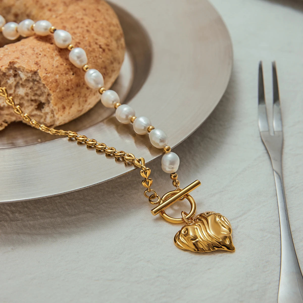 Louisa Heart Toggle Necklace