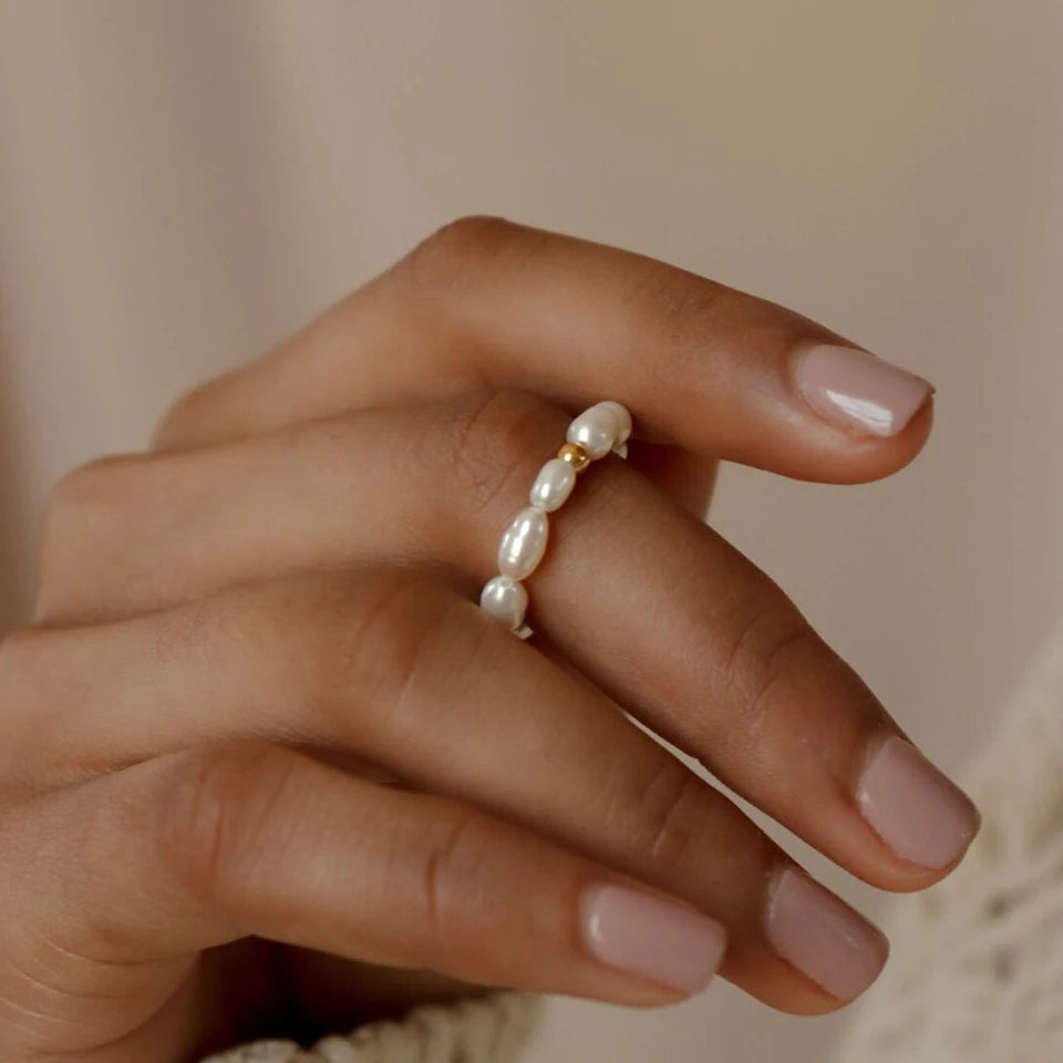 Margot Gold Pearl Ring