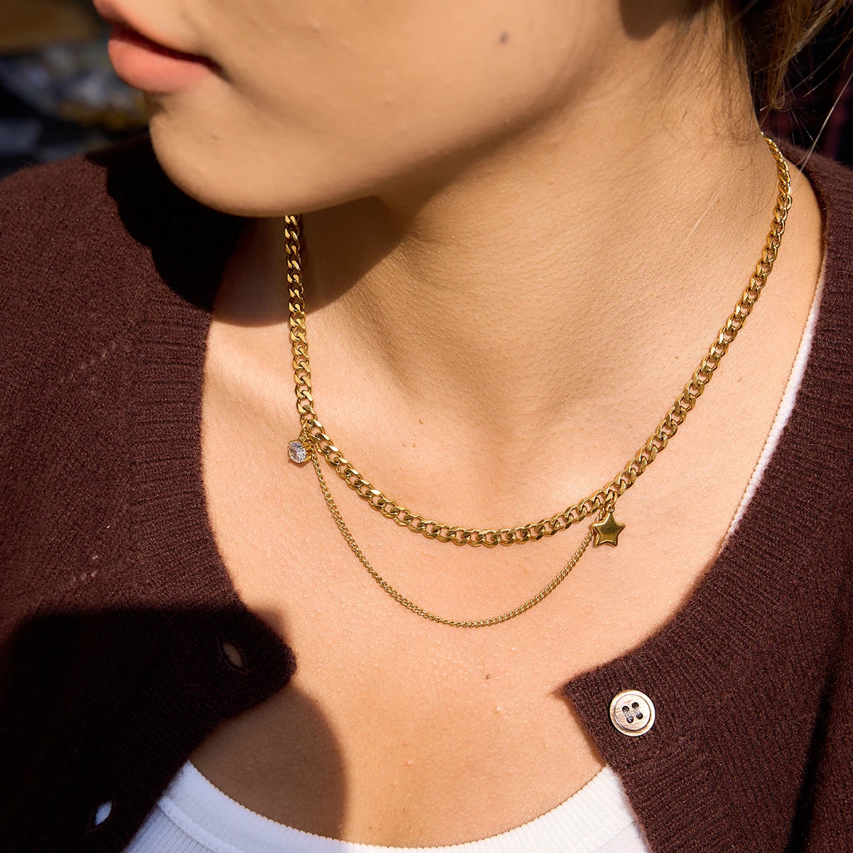 Anastasia Layered Chain Necklace
