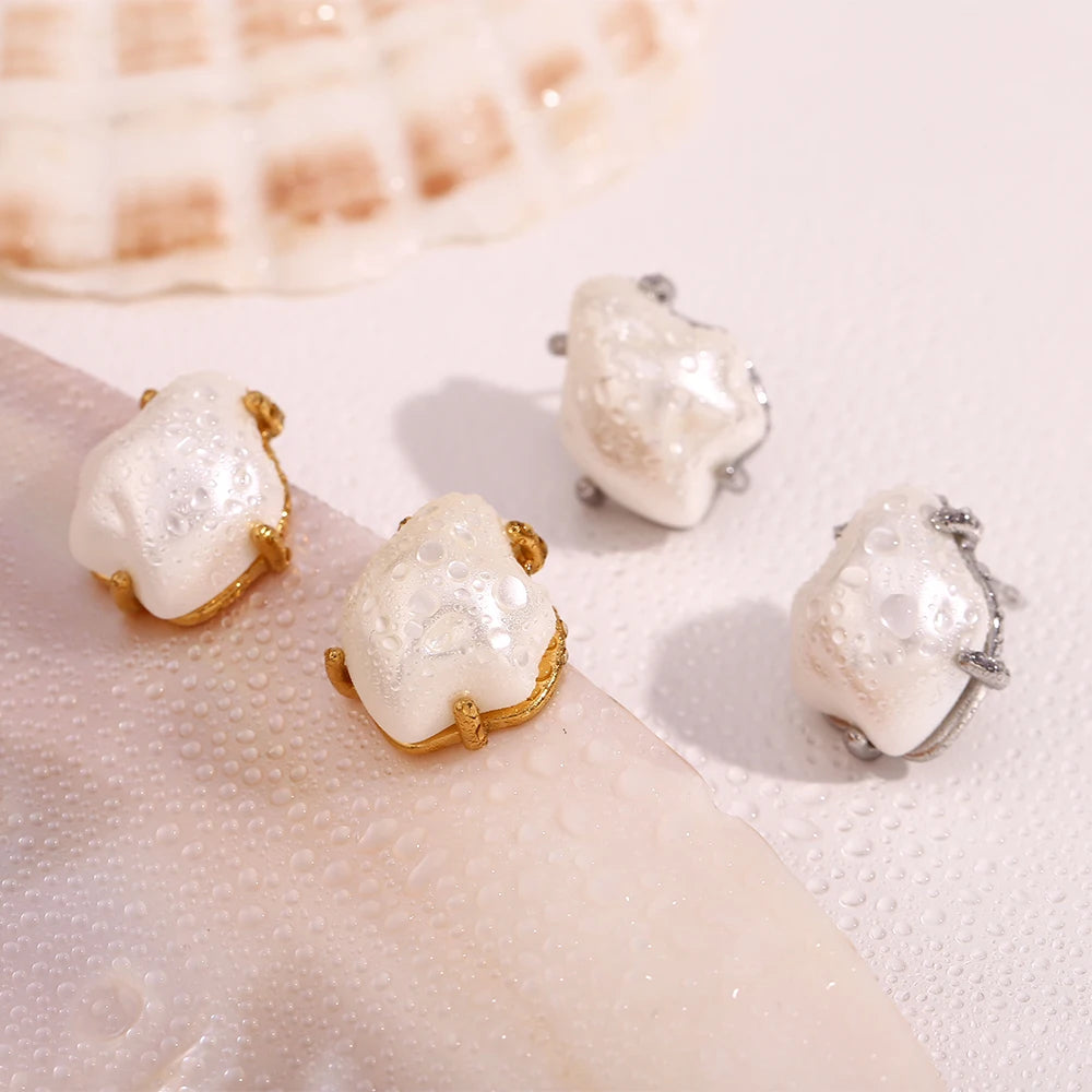 Jenny Baroque Pearl Stud Earrings