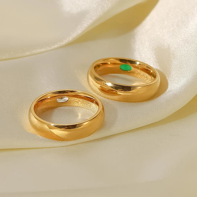 Evangeline Gold Gemstone Ring