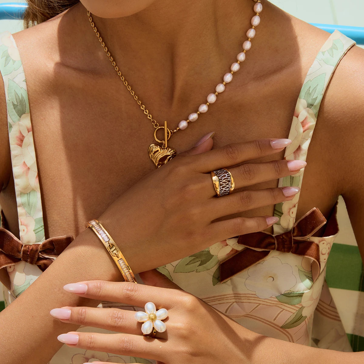 Louisa Heart Toggle Necklace