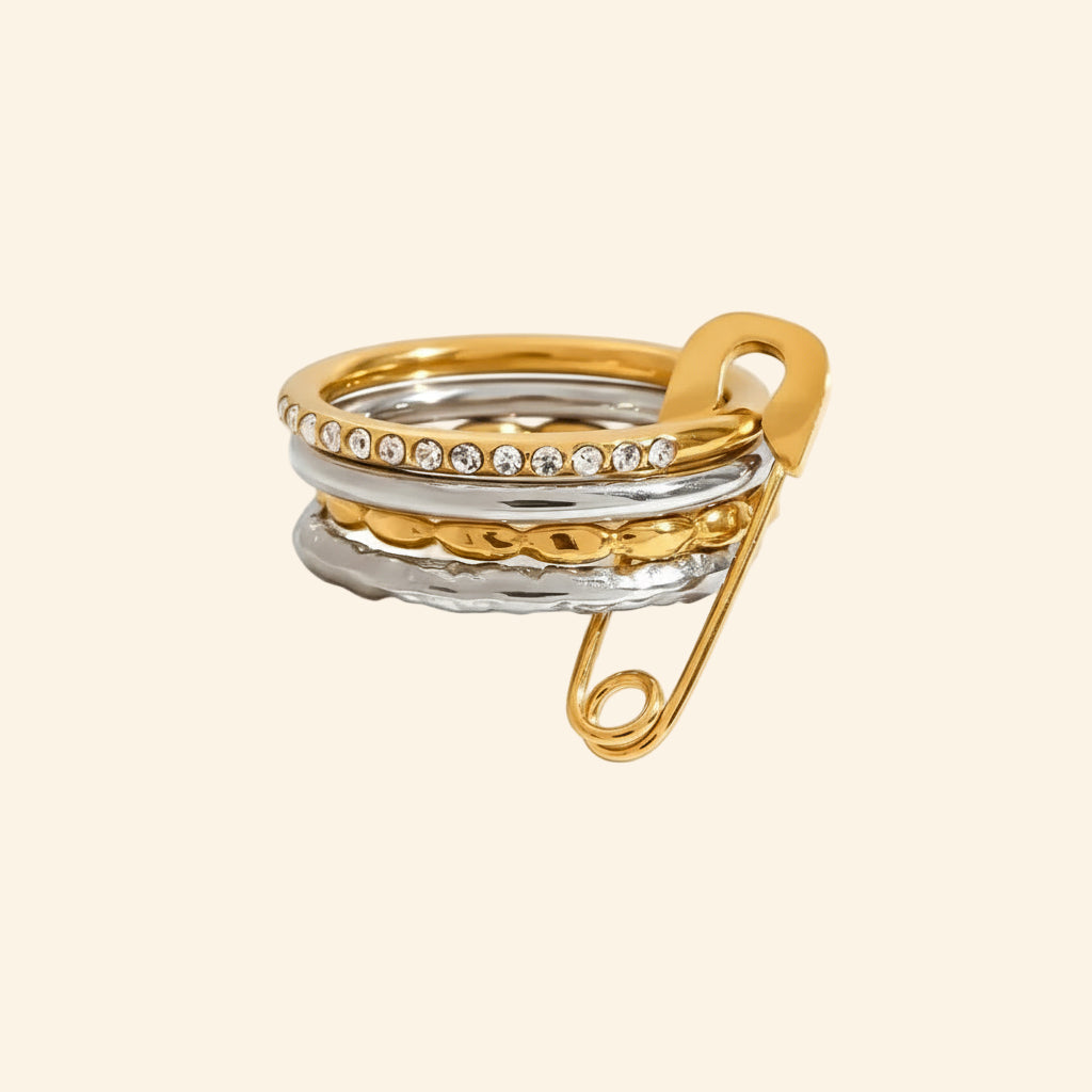 Eden Pin Stacked Ring