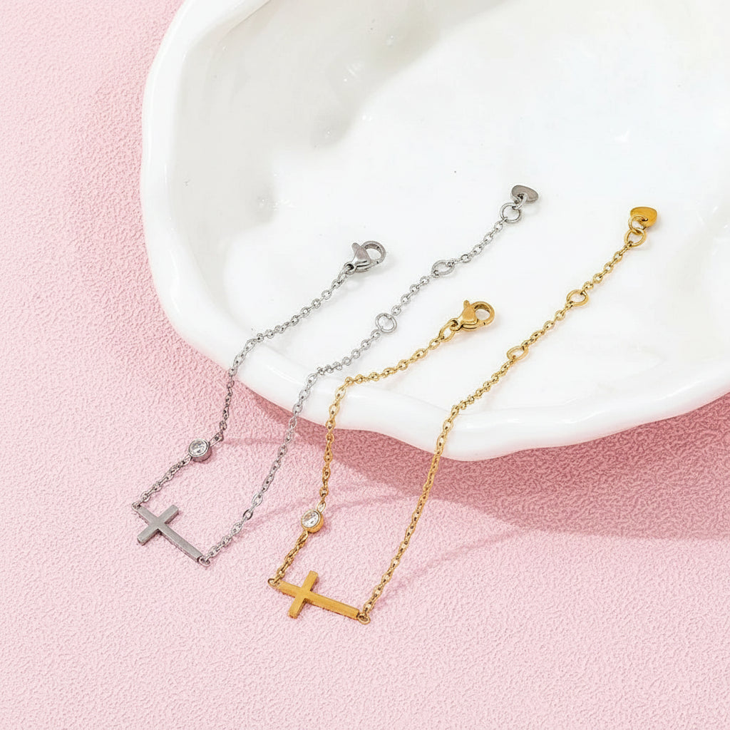 Celeste Cross Bracelet
