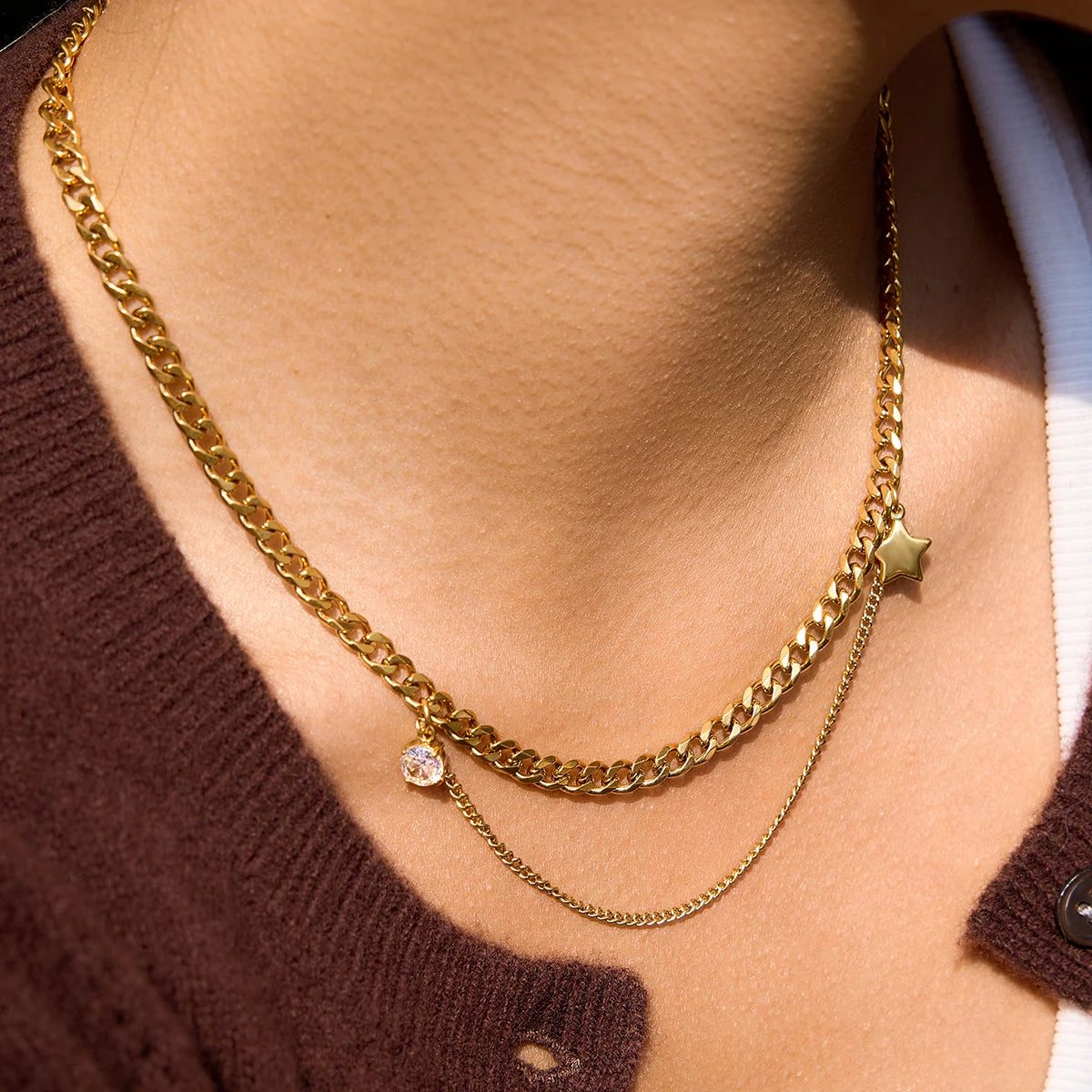 Anastasia Layered Chain Necklace