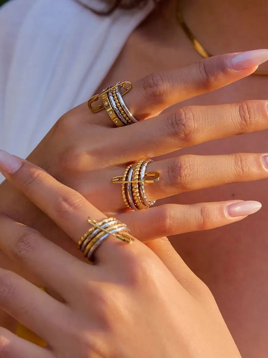Eden Pin Stacked Ring