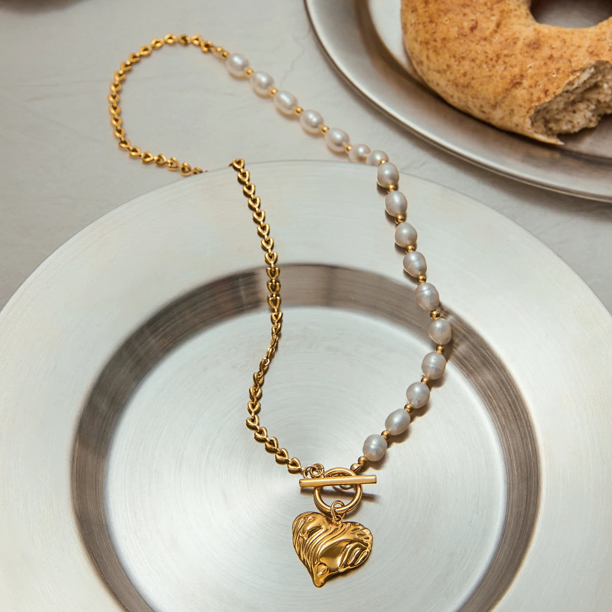 Louisa Heart Toggle Necklace