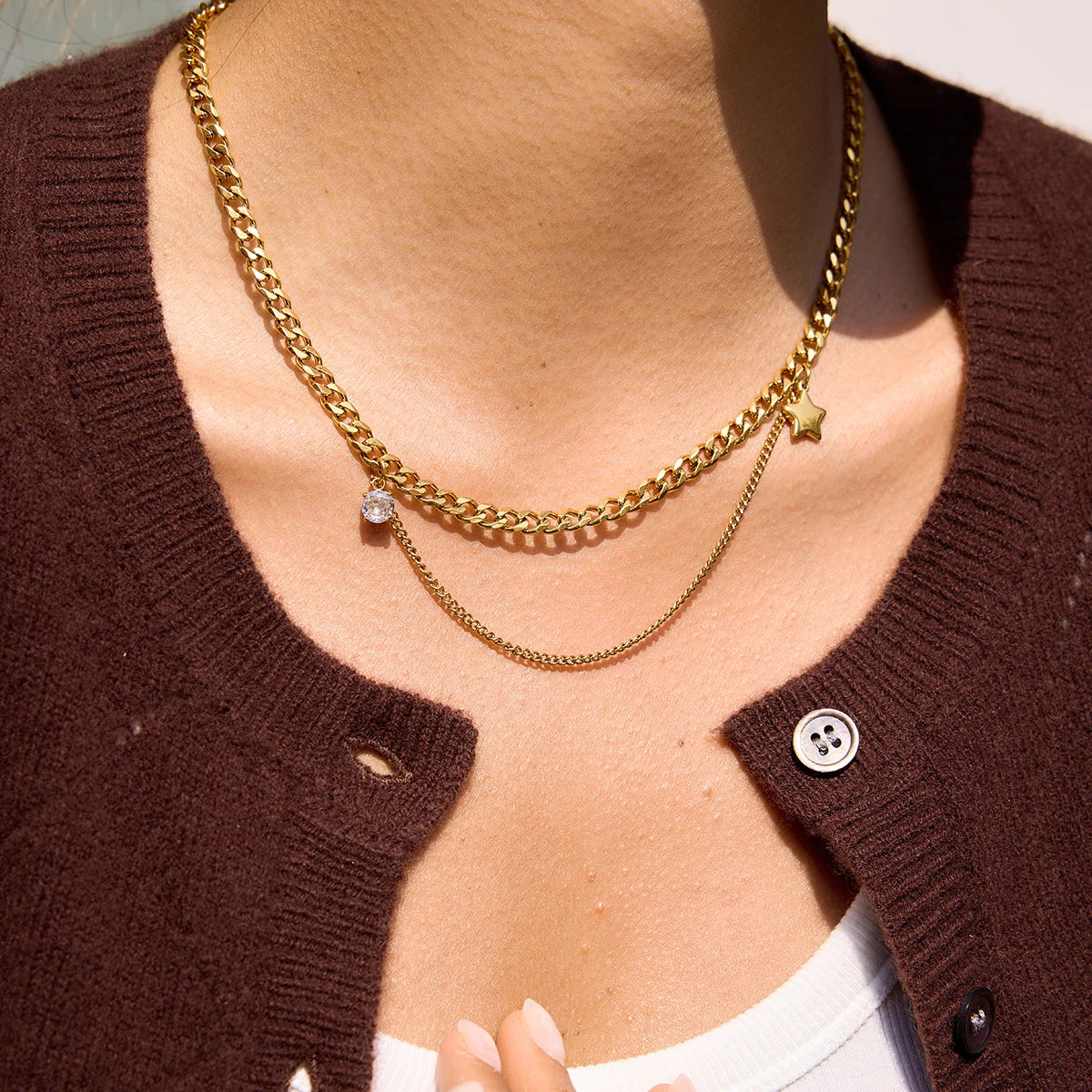 Anastasia Layered Chain Necklace