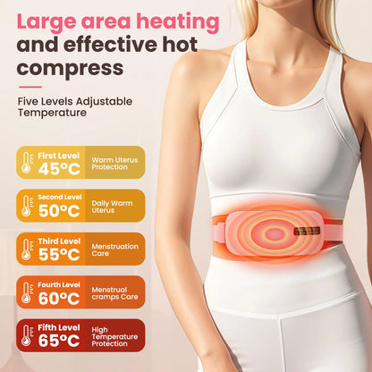 Heat & Vibration Belt – Fast Relief for Period Cramps