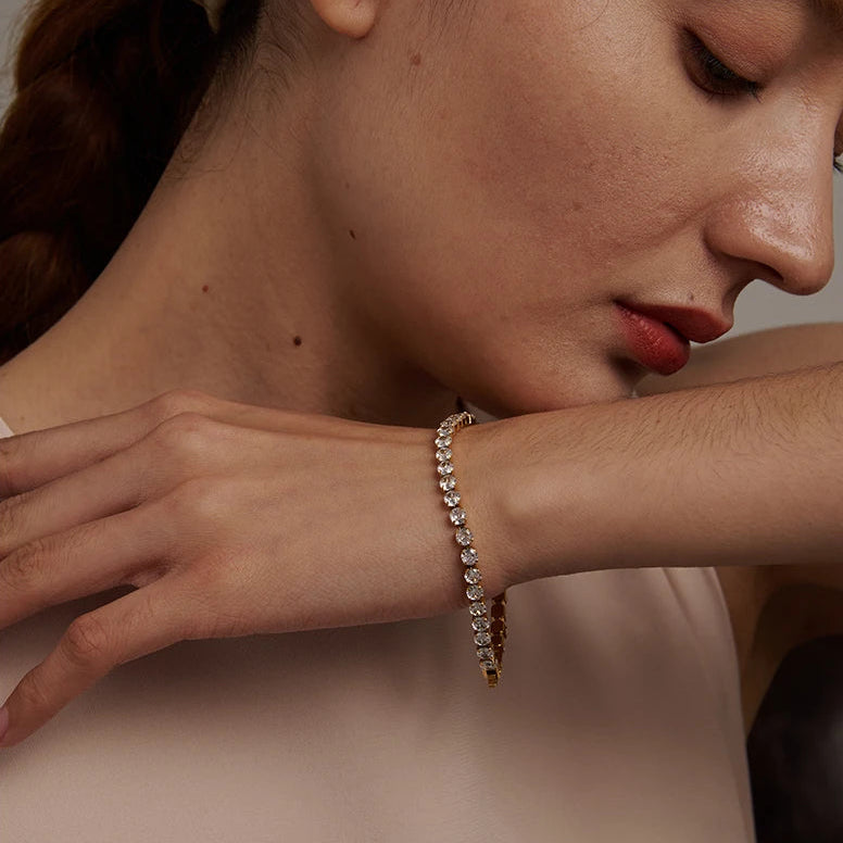 Victoria Gold Tennis Bracelet