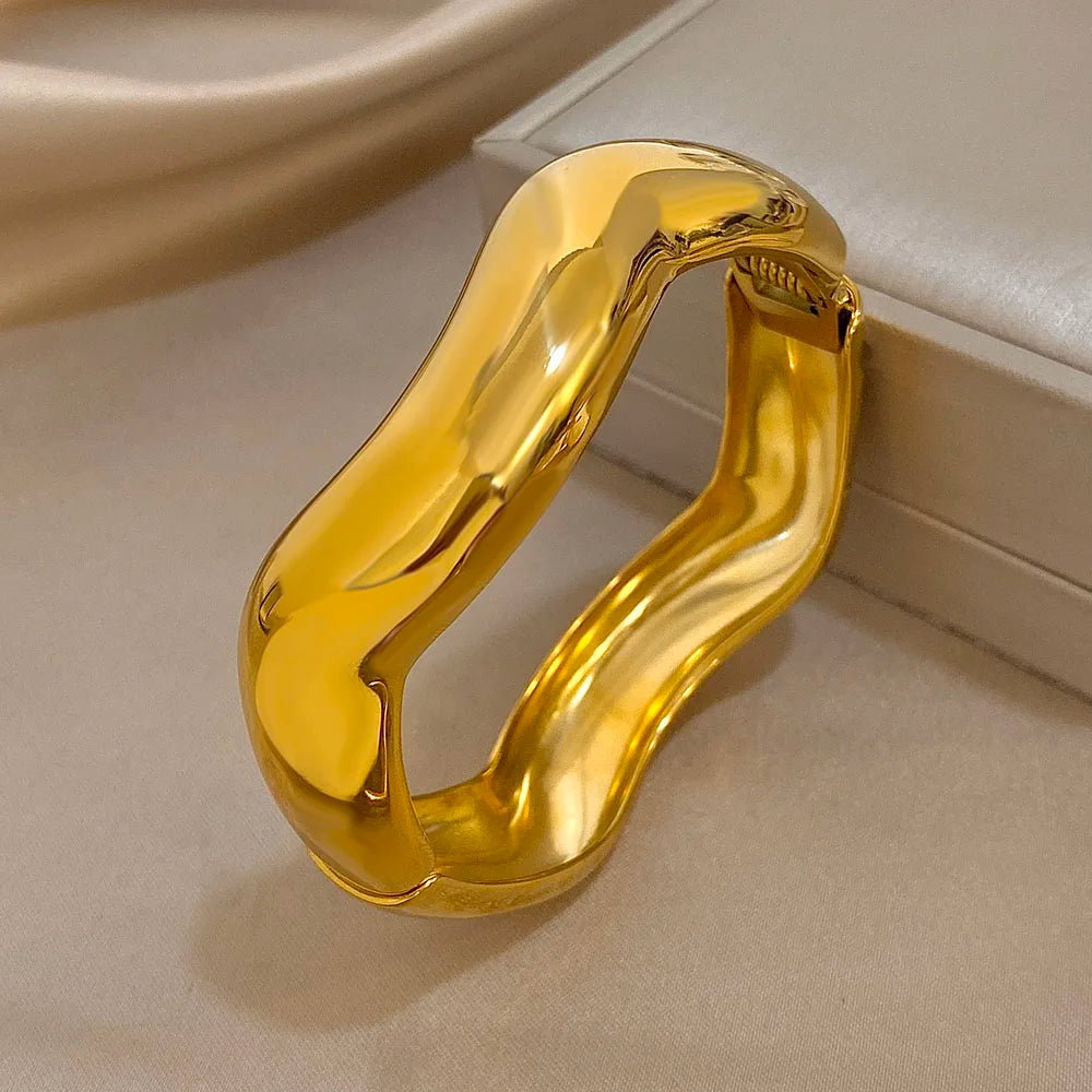 Elani Wave Bangle Bracelet
