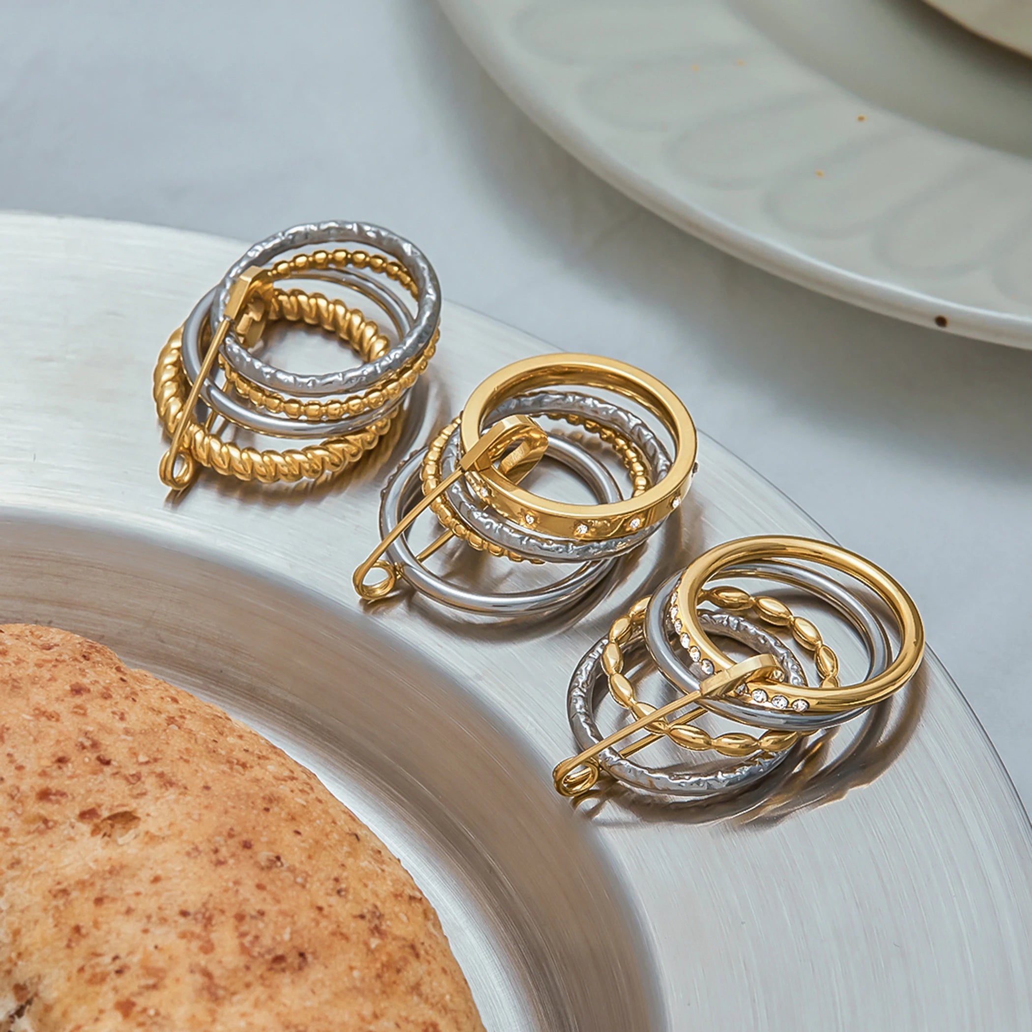 Eden Pin Stacked Ring