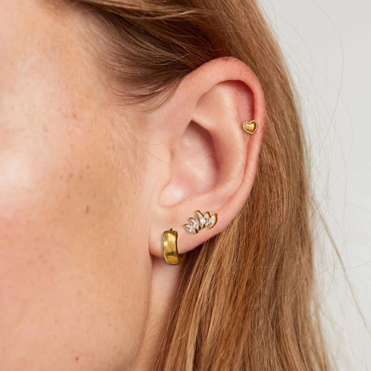 Beatrice Gold Earring Set