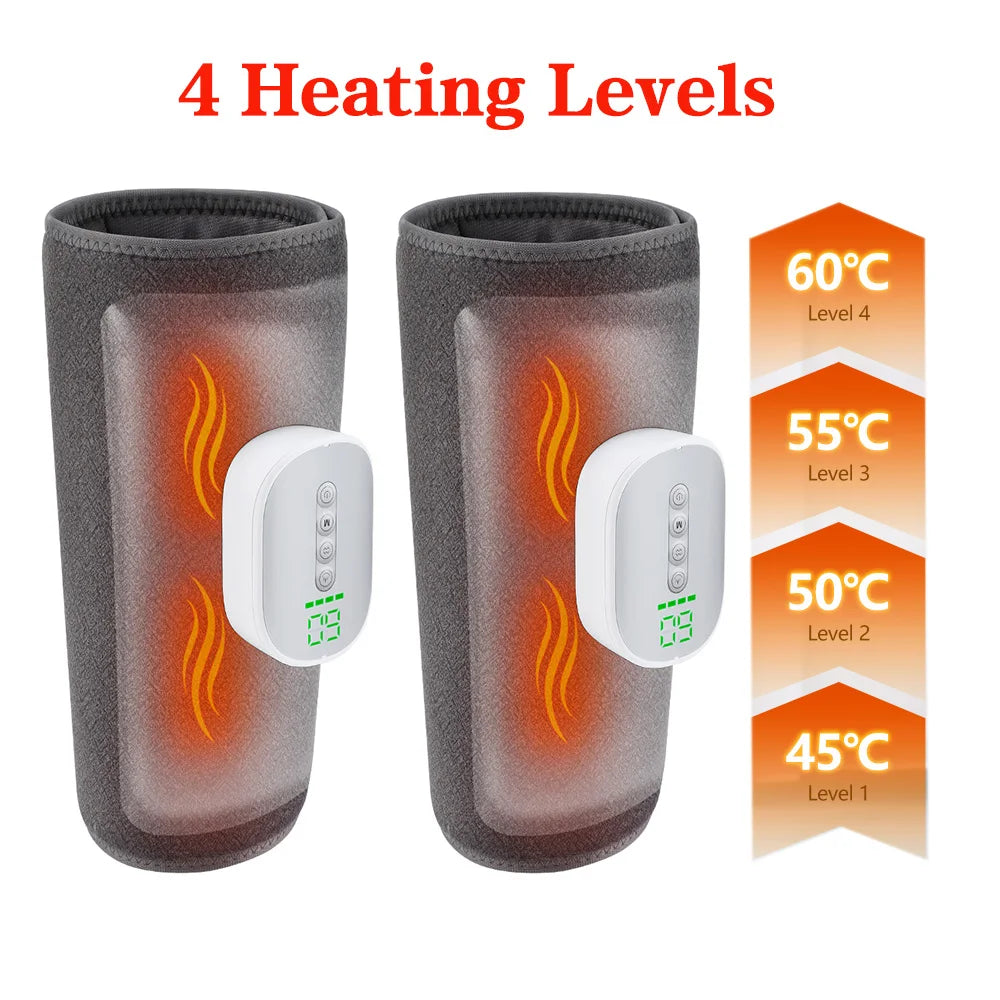 Electric Leg Massager – 8-Level Air Compression & Heating Therapy