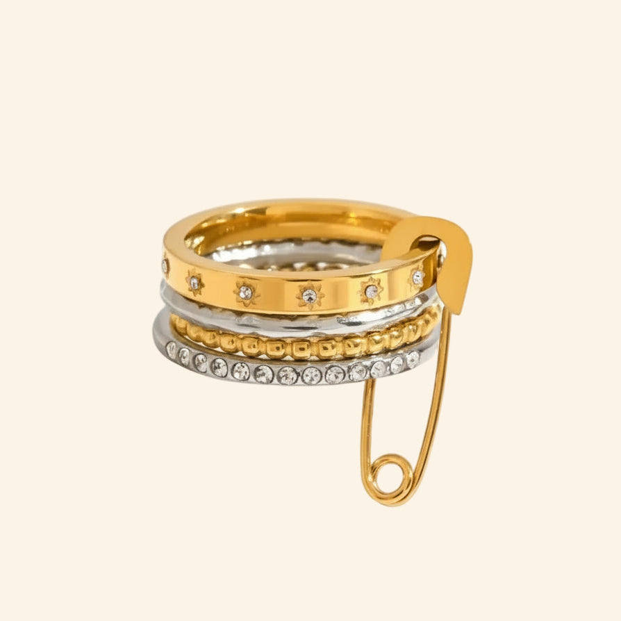 Eden Pin Stacked Ring