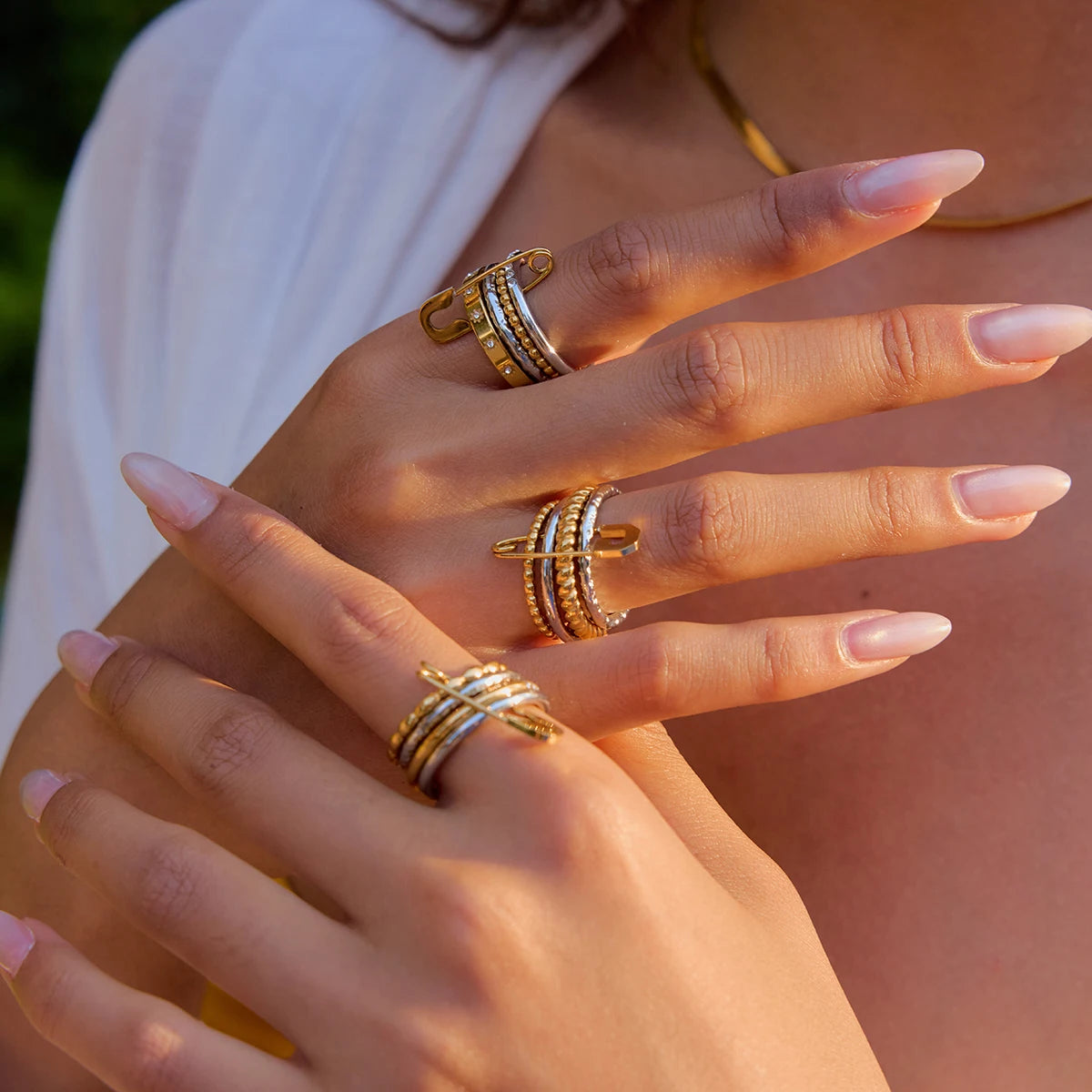 Eden Pin Stacked Ring