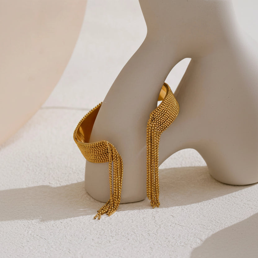 Aisha Tassel Cuff Bracelet