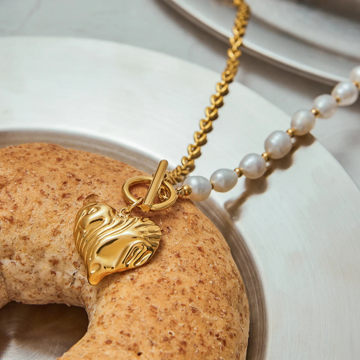 Louisa Heart Toggle Necklace