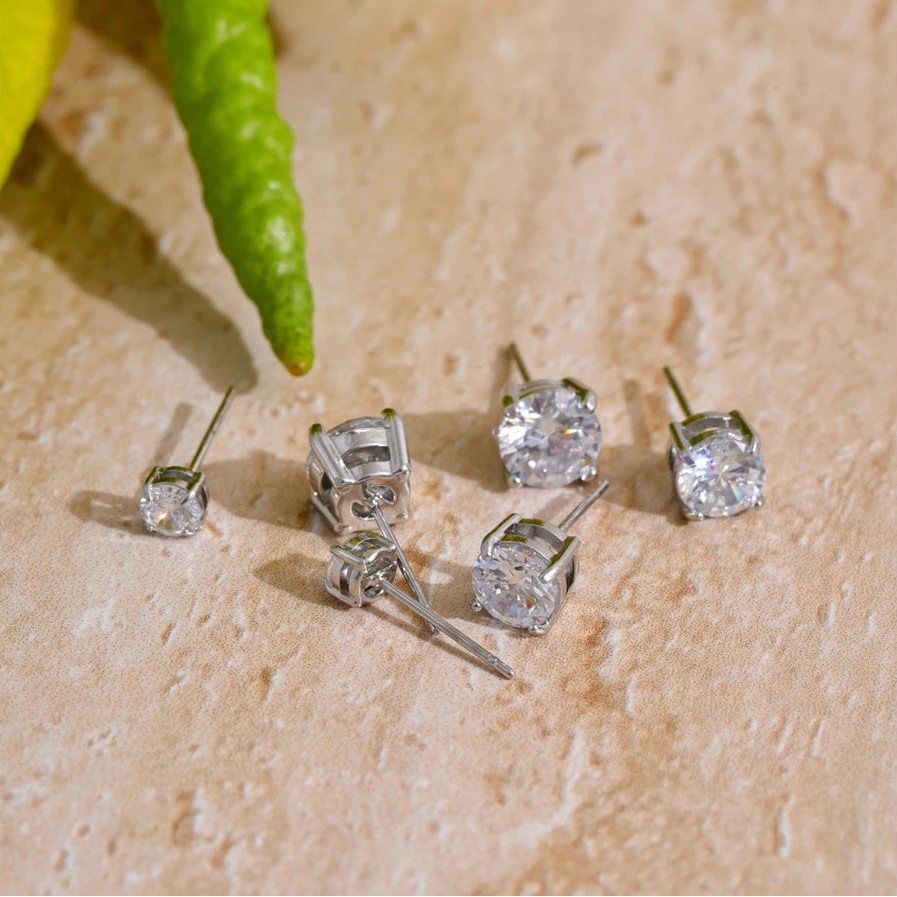 Poppy Diamond Stud Earrings Set