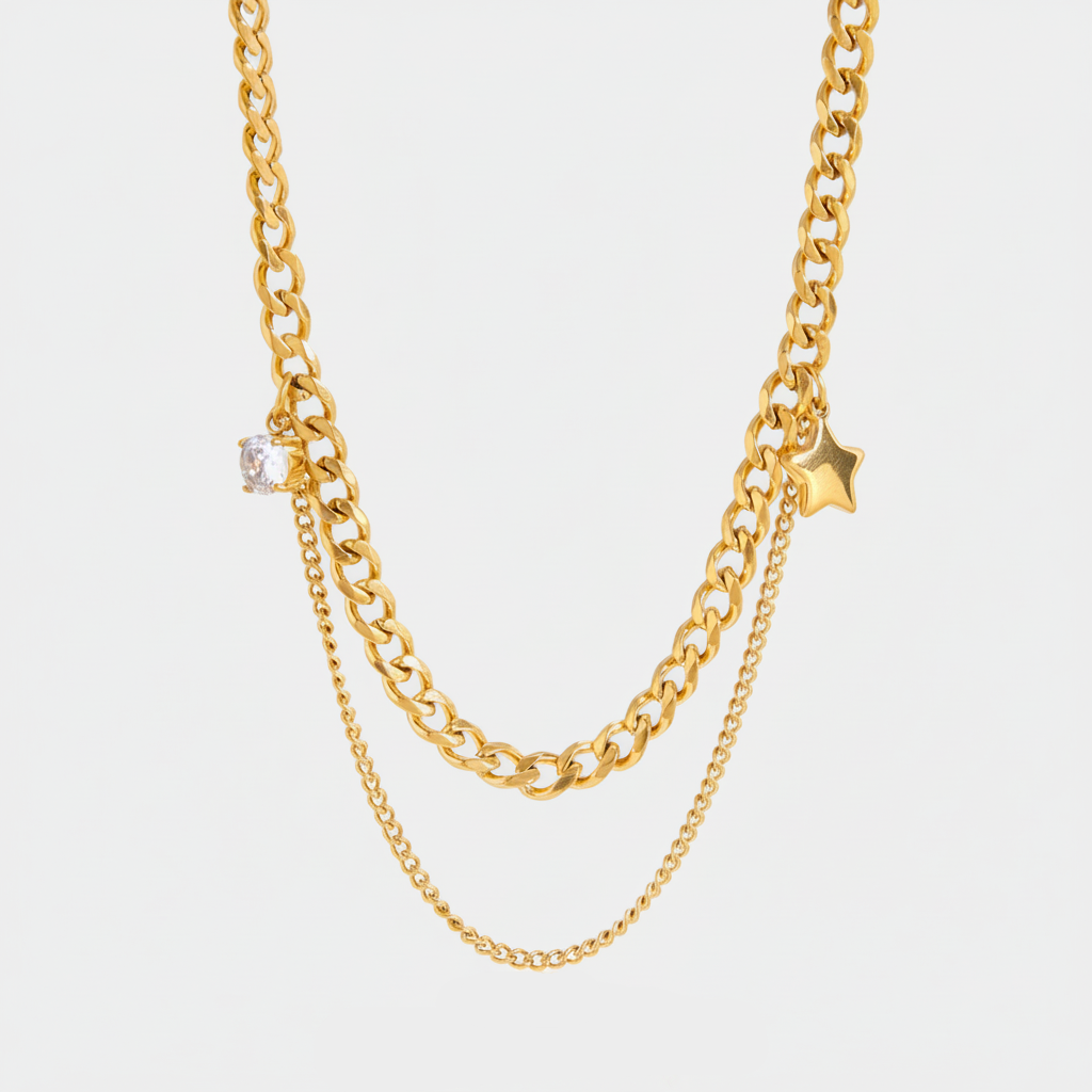 Anastasia Layered Chain Necklace