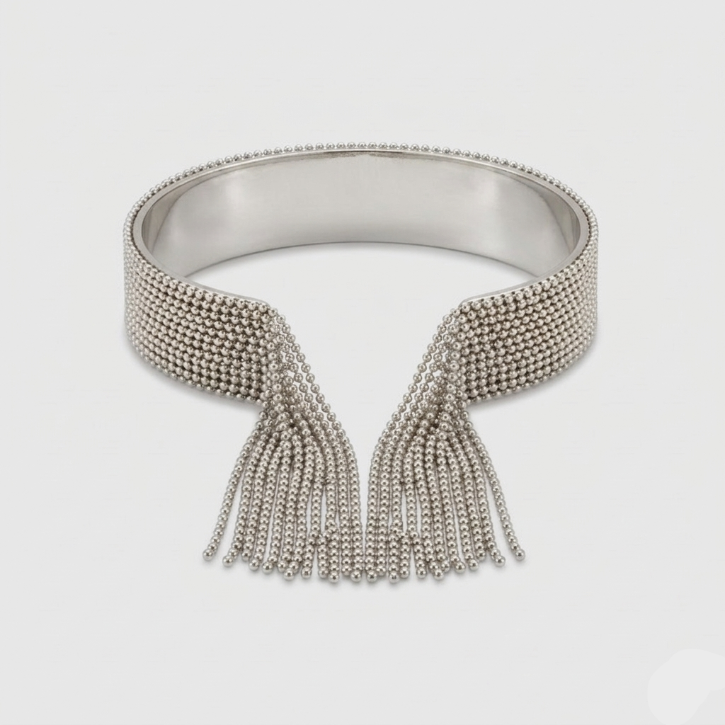 Aisha Tassel Cuff Bracelet