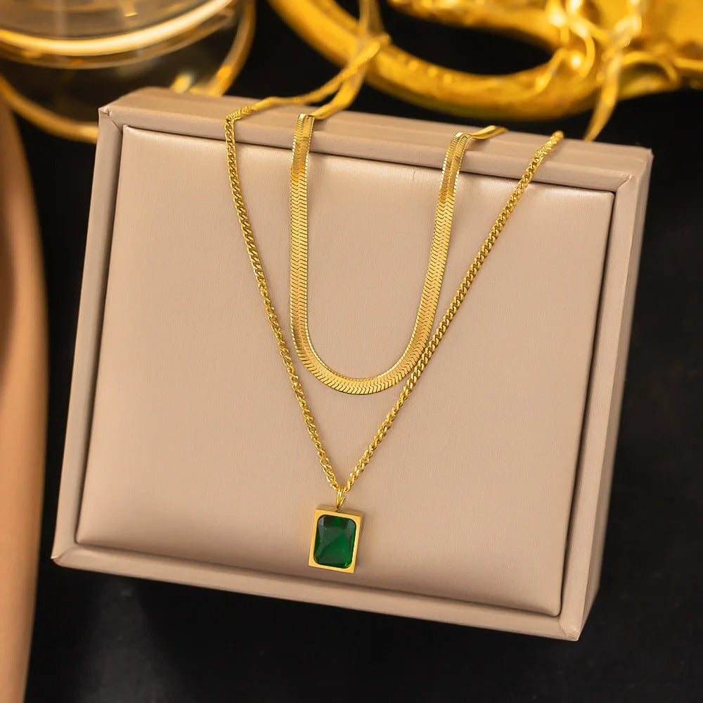 Stella Emerald Necklace