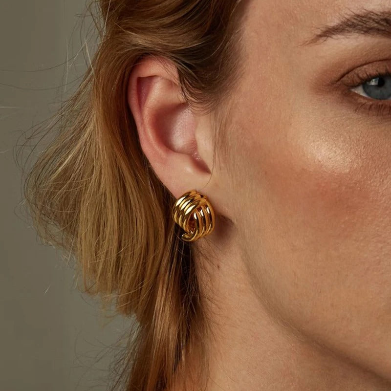 Riley Gold Hoop Earrings