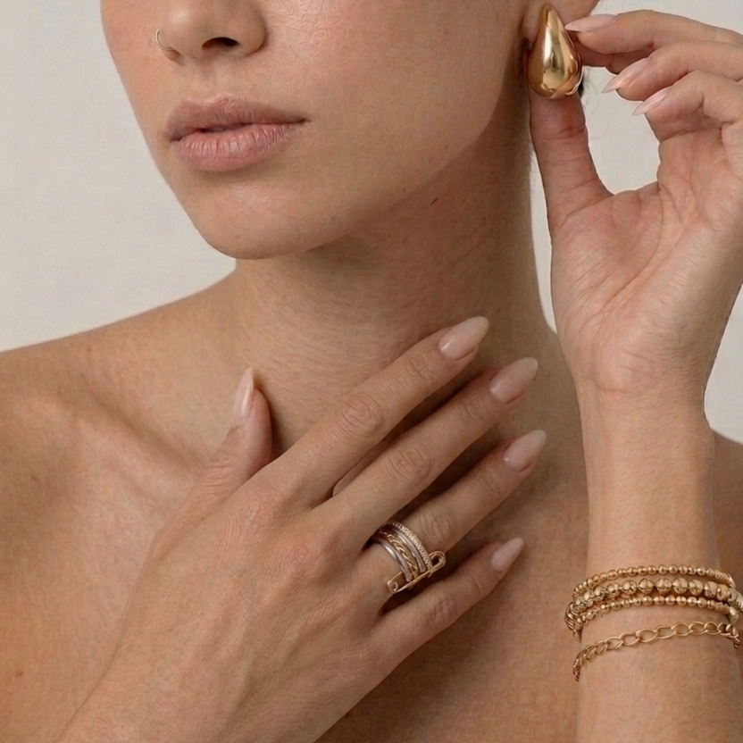 Eden Pin Stacked Ring