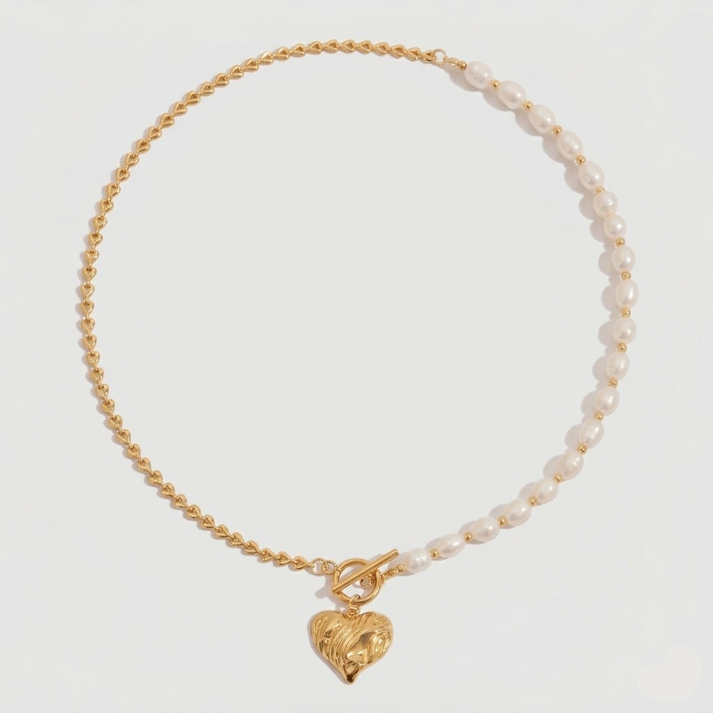 Louisa Heart Toggle Necklace