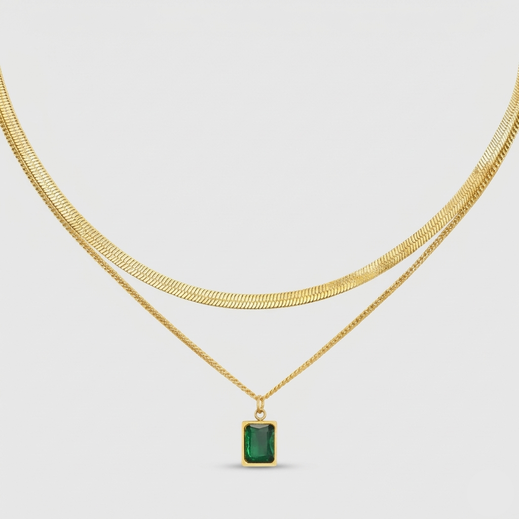 Stella Emerald Necklace